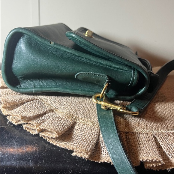 RARE Vintage Coach Court #9870 Bag in Bottle Green - Picture 4 of 9